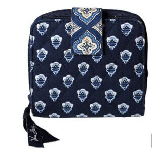VERA BRADLEY Mini Zop Wallet in Nantucket Navy